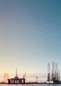 Oil platform background