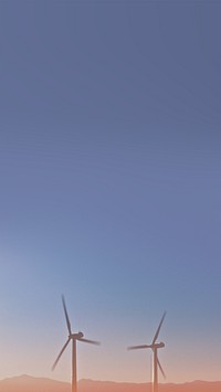 Wind power phone wallpaper