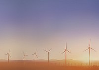 Wind farm background, renewable energy 