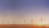 Wind farm background, renewable energy 