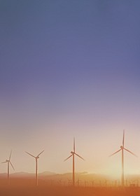 Wind farm background, renewable energy 