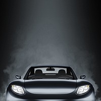 Black sports car background