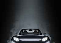 Black sports car background