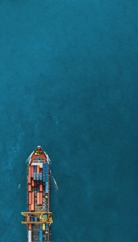 Cargo ship mobile wallpaper