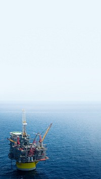 Oil platform phone wallpaper