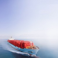 Cargo ship background