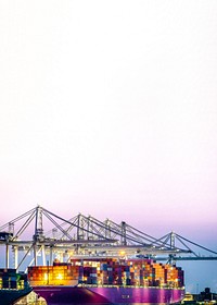 Container ship background