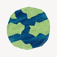Earth globe, environment paper craft