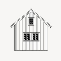 House line art vector