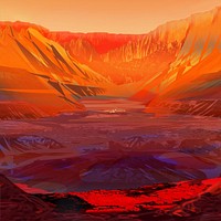 Mars planet landscape background