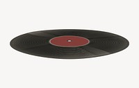 Retro vinyl record, flat graphic