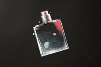 Galaxy perfume bottle, aesthetic beauty remix