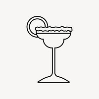 Margarita line art vector