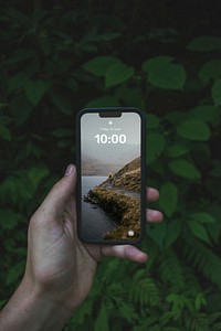 Smartphone screen mockup psd