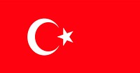 Turkish flag, national symbol image