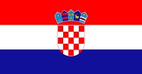 Croatian flag, national symbol image