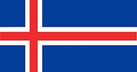 Icelandic flag, national symbol image