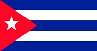 Republic of Cuba flag, national symbol image