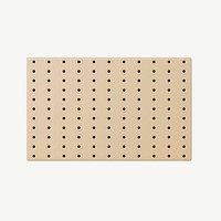 3D pegboard, collage element psd