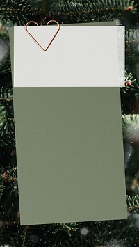 Christmas winter notepaper iPhone wallpaper