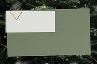 Green Christmas notepaper background