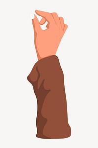 Woman's hand gesture, aesthetic illustration vector