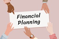 Financial planning, diverse hands remix