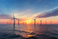 Offshore wind farm, alternative energy 