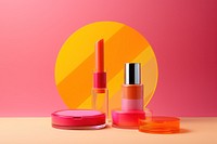 Summer cosmetic set AI generated image