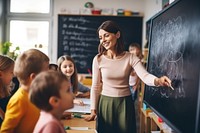 Blackboard teacher classroom teaching. 