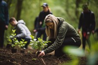 Planting gardening outdoors nature. 