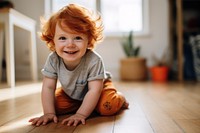 Floor baby flooring cheerful. 