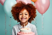 Birthday boy with cake AI generated image