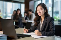 Asian busines woman AI generated image