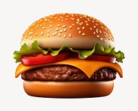 Food hamburger condiment vegetable. AI generated Image by rawpixel.