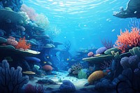 Coral reef illustration  image