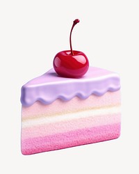Dessert cherry food cake. AI generated Image by rawpixel.