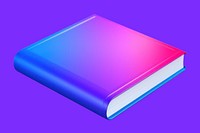 Colorful gradient book cover illustration