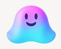 Colorful smiling blob character