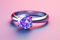 Amethyst gemstone jewelry diamond. 