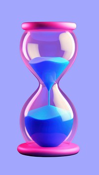 Biotechnology transparent hourglass deadline. AI generated Image by rawpixel.