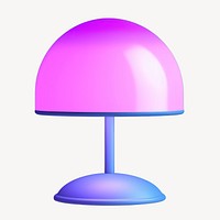 Modern colorful table lamp illustration