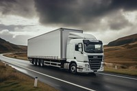 Vehicle truck transportation semi-truck. AI generated Image by rawpixel.
