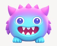 Cute colorful cartoon monster character