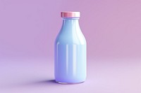 Bottle glass milk refreshment. AI generated Image by rawpixel.