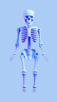 Fracture skeleton anatomy science. AI generated Image by rawpixel.