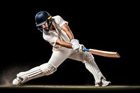 Cricket helmet sports competition. AI generated Image by rawpixel.