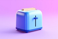 Appliance lighting toaster purple. AI generated Image by rawpixel.