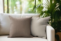Cushion cover mockup psd. AI generated image by rawpixel.
