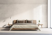 Minimal bedroom with natural light.  by rawpixel.